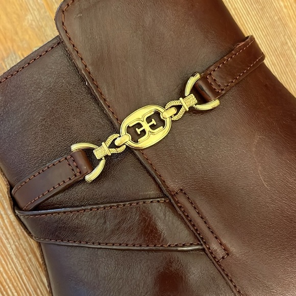 Sam Edelman Brawley Buckled Ankle Boot - NWT -Deep Pecan - Sz 8 - Picture 6 of 9